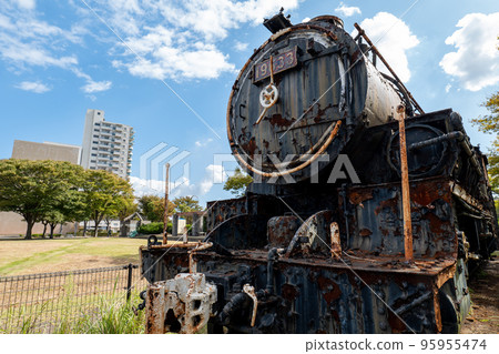 築保本線若松站前9600型蒸汽機車 築保本線若松站前9600型蒸汽機車 95955474