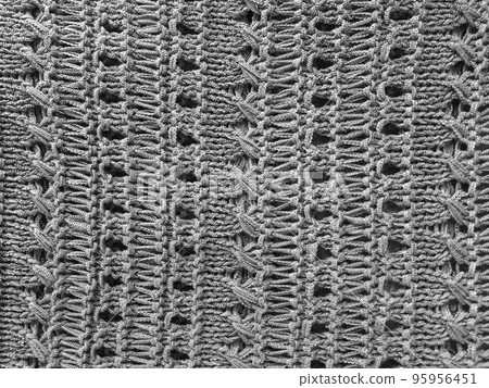Organic knit material with detail weave threads. Organic knit material with detail weave threads. 95956451