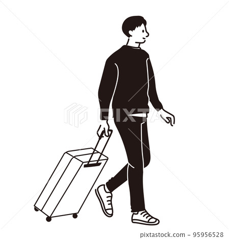 男人和手提箱去旅行 95956528