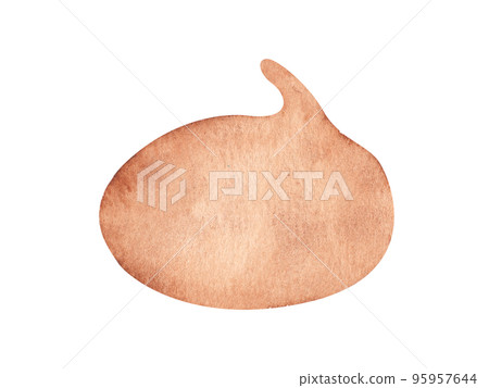 Watercolor hand drawn speech bubble. Watercolor hand drawn speech bubble. 95957644