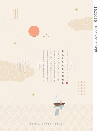 Holiday, Lunar New Year, Chuseok, Brochure, Korea, Tradition 95957914