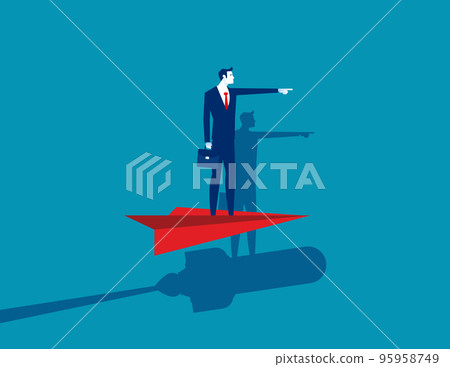 Business start up and motivation. Business aspirations vector illustration concept 95958749
