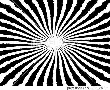 Concentrated line vortex swirl monochrome spiral rotation absorption margin space 95959288