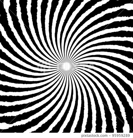 Concentrated line vortex swirl monochrome spiral rotation absorption margin space 95959289