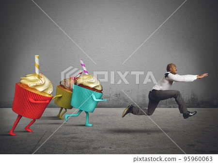 Man runs away 95960063