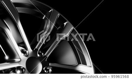 Metal car disc. Cinematic close-up shooting. Metal car disc. Cinematic close-up shooting. 95961568