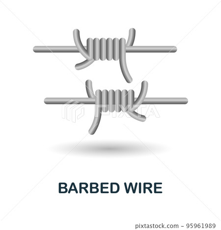 Barbed Wire icon. 3d illustration from war collection. Creative Barbed Wire 3d icon for web design, templates, infographics and more 95961989