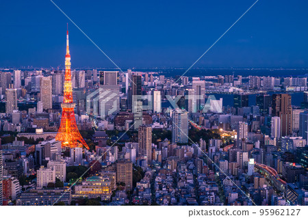 《東京》東京藍夜都市風景 95962127
