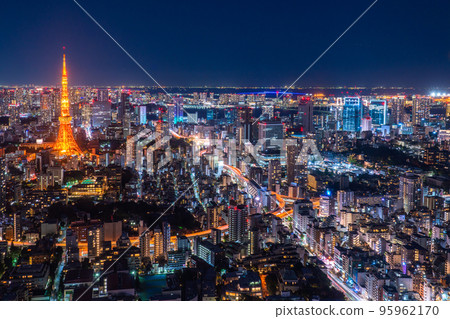 《東京》東京藍夜都市風景 95962170