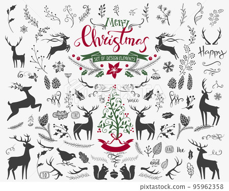 Christmas design elements Christmas design elements 95962358