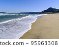 Beach scenery of Nagahama Beach, Fukuoka City 95963308