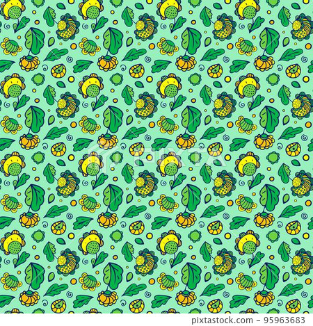 Ornamental Floral Seamless Pattern for Design and Textile. Ornamental Floral Seamless Pattern for Design and Textile. 95963683