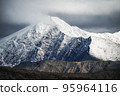 Panoramic aerial view of Caucasian Mountains 95964116