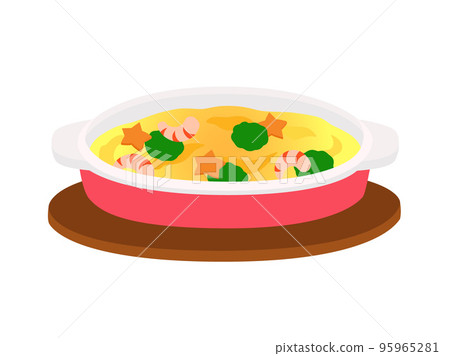 Christmas dish gratin 95965281