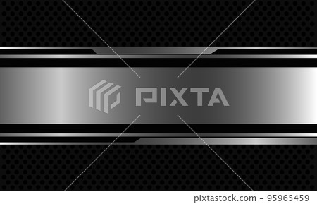 Abstract silver black cyber thin line geometric on grey circle mesh design modern futuristic background vector Abstract silver black cyber thin line geometric on grey circle mesh design modern futuristic background vector 95965459