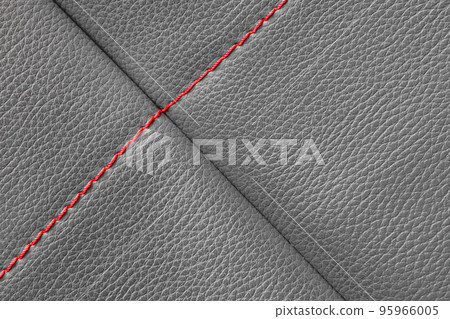 Sewing stitch sew thread pattern seam material craft fabric design cloth grey, close up 95966005