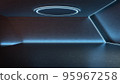 Showroom futuristic style for product show. 95967258