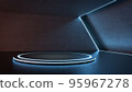 Showroom futuristic style for product show. 95967278