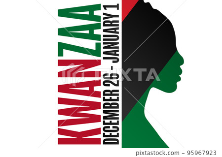 Happy Kwanzaa. December 26 - January 1. Holiday concept. Template for background, banner, card Happy Kwanzaa. December 26 - January 1. Holiday concept. Template for background, banner, card 95967923