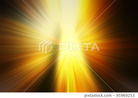 Abstract fractal gold background. Magic illustration, hyperspace motion in star trail. Exploding and expanding movement, Bright blast of light background. Abstract fractal gold background. Magic illustration, hyperspace motion in star trail. Exploding and expanding movement, Bright blast of light background. 95969253