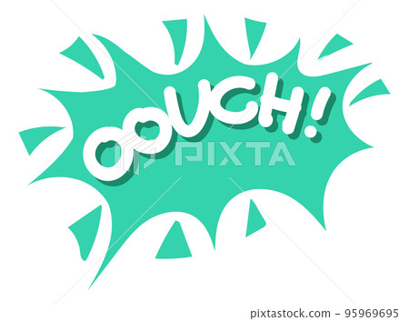 Emotional reaction sticker in retro comic balloon style Emotional reaction sticker in retro comic balloon style 95969695