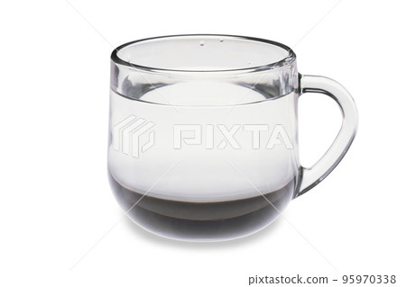 Glass cup with water 95970338