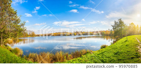Panorama of autumn park Panorama of autumn park 95970885