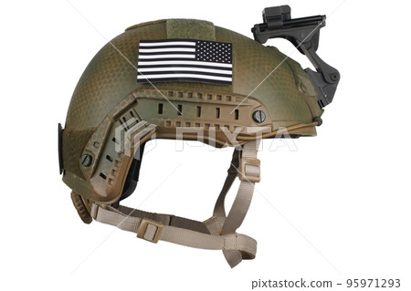 US army kevlar helmet with infrared tab - US flag 95971293