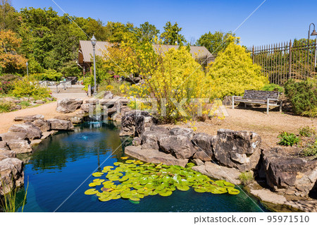 Sunny exterior view of the Botanical Garden of the Ozarks 95971510