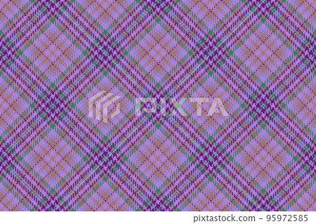 Pattern plaid textile. Fabric vector background. Texture tartan check seamless. 95972585