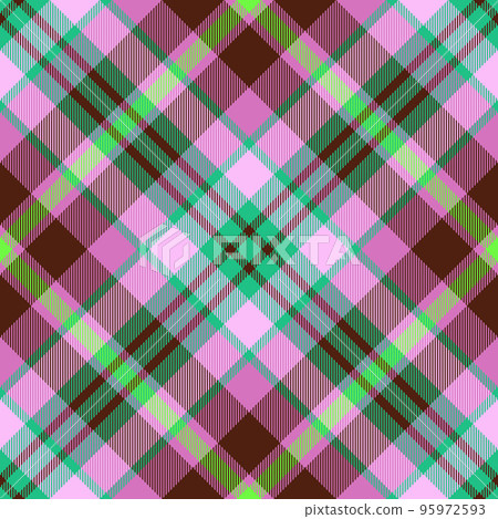 Vector texture check. Background tartan textile. Plaid seamless fabric pattern. 95972593