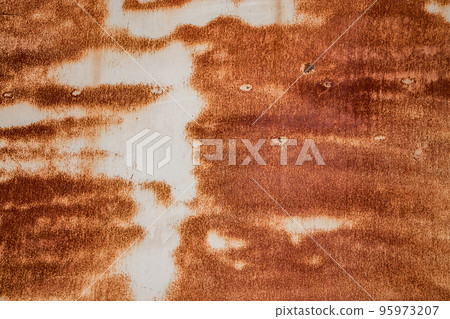 Texture of rusty metal. Surface with corrosion. 95973207