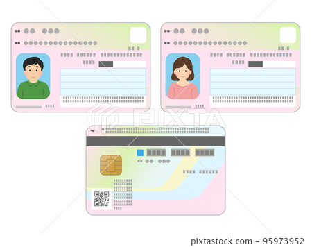 My number card _ identification card _ men and women 95973952