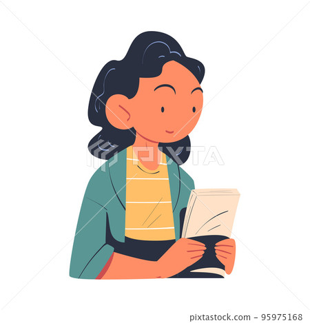 Woman Character as Member of Negotiation at Negotiating Table Vector Illustration 95975168