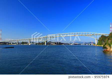 Sakai Suido Bridge in fine weather Sakai Suido Bridge in fine weather 95975974