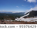 A snowy valley on the north slope of Mt. Ushiroasahidake 95976429