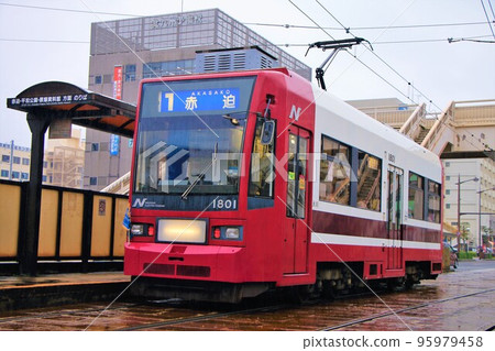 [Nagasaki Electric Tramway] Urakami Station Front Station 1800 95979458