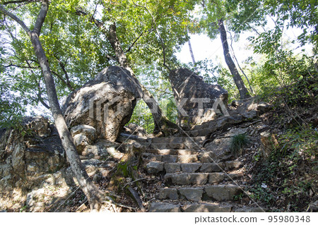 Mt. Mibiki's Married Couple Rocks Mt. Mibiki's Married Couple Rocks 95980348