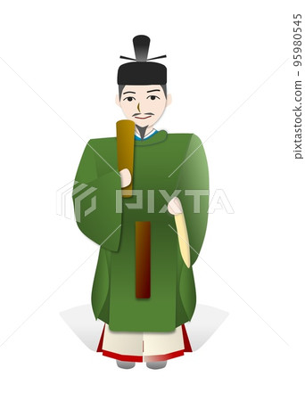 Heian aristocrat wearing sokutai 95980545