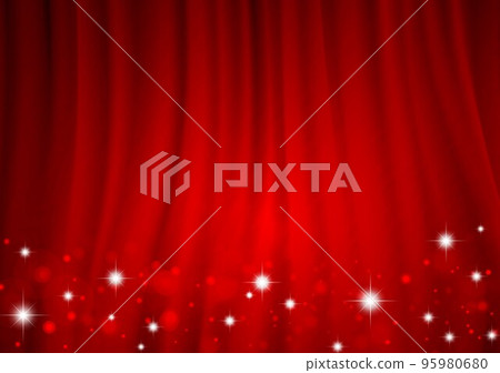 窗簾背景和閃光 95980680