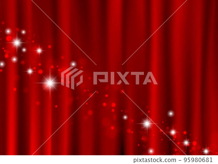 窗簾背景和閃光 95980681