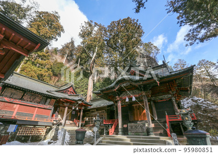 Haruna Shrine in winter, Takasaki City, Gunma Prefecture Haruna Shrine in winter, Takasaki City, Gunma Prefecture 95980851