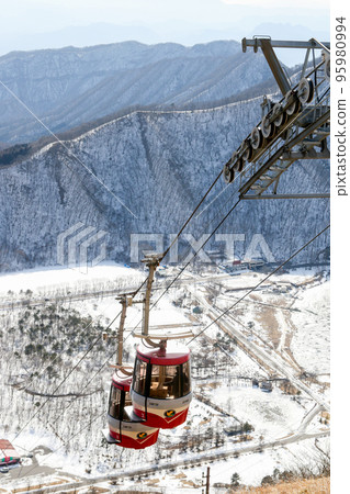 Gunma Prefecture Takasaki City Winter Mt. Haruna Ropeway Gunma Prefecture Takasaki City Winter Mt. Haruna Ropeway 95980994