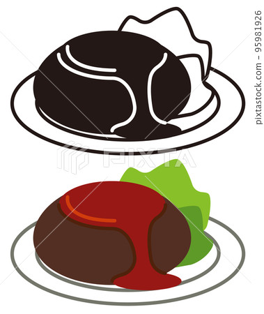 Hamburger icon illustration set 95981926