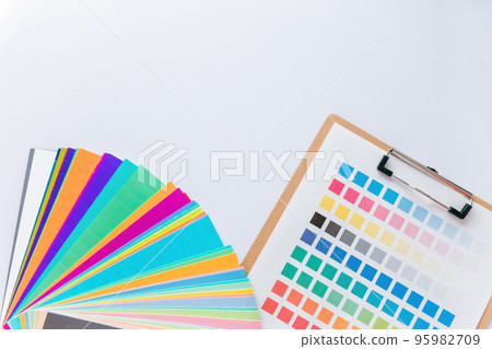Color swatches and color charts 95982709