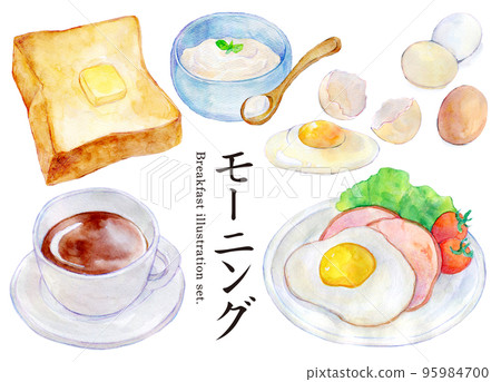 水彩插圖集早上集 95984700