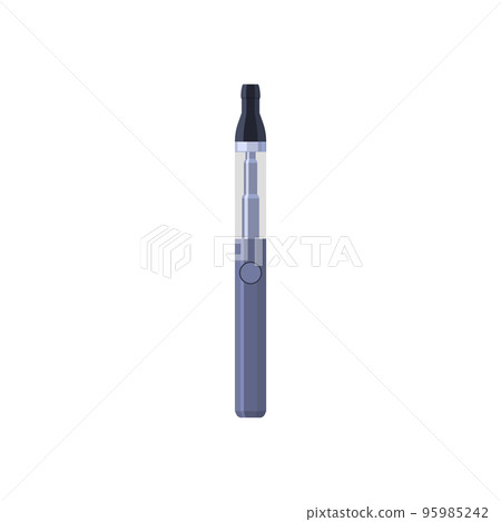 Electronic cigarette or e-cig cartoon icon, flat vector illustration isolated. 95985242