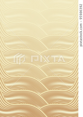 3D rendering wavy flowing golden abstract lines texture texture background 95986392