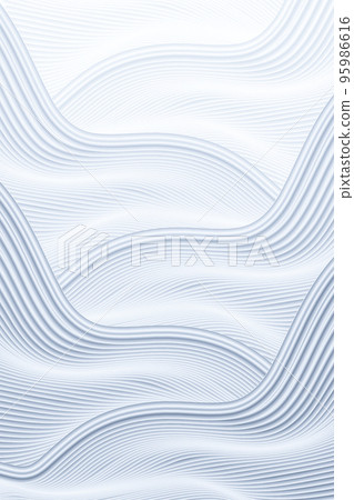 3D rendering waveform silver white landscape painting lines texture texture background 95986616