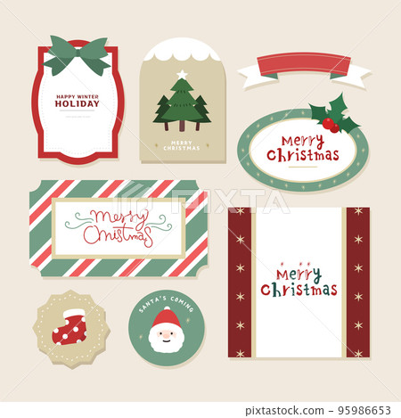 Christmas sticker object layer collection 09 95986653